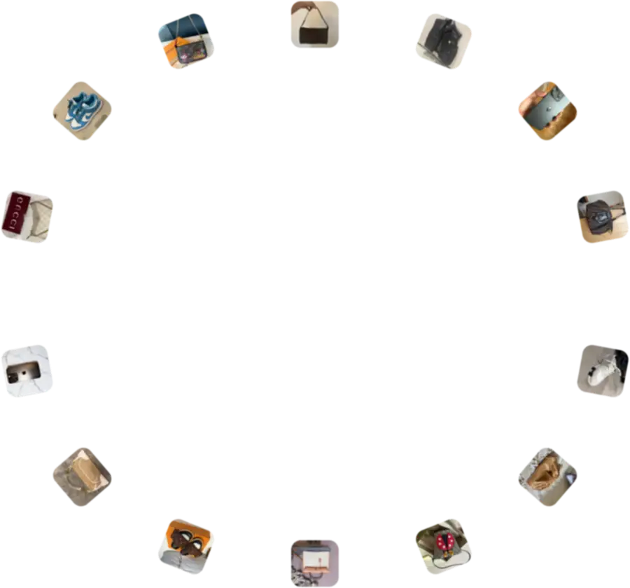 Blurred product rings visualization representing AI agent scanning a brand catalog